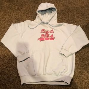 Reach the Beach Sweatshirt Hoodie front pocket M